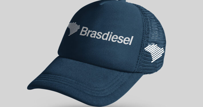 Sports cap logo mockup template